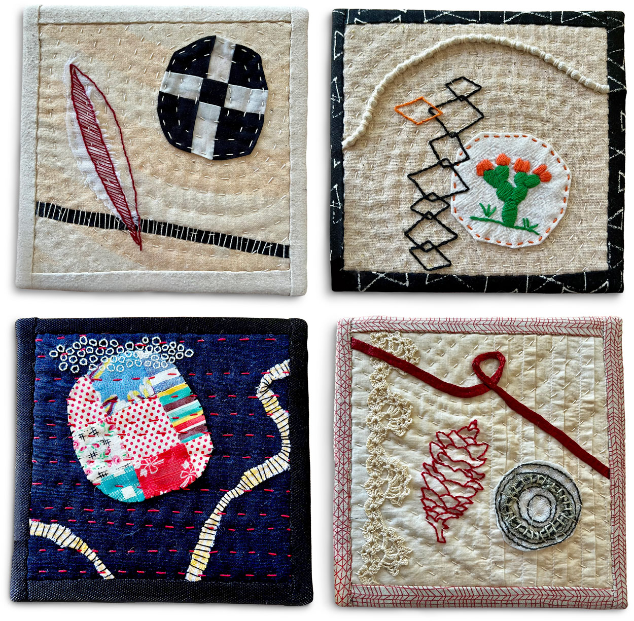 Image of Framed Collage Quilt Series by Robin Romain