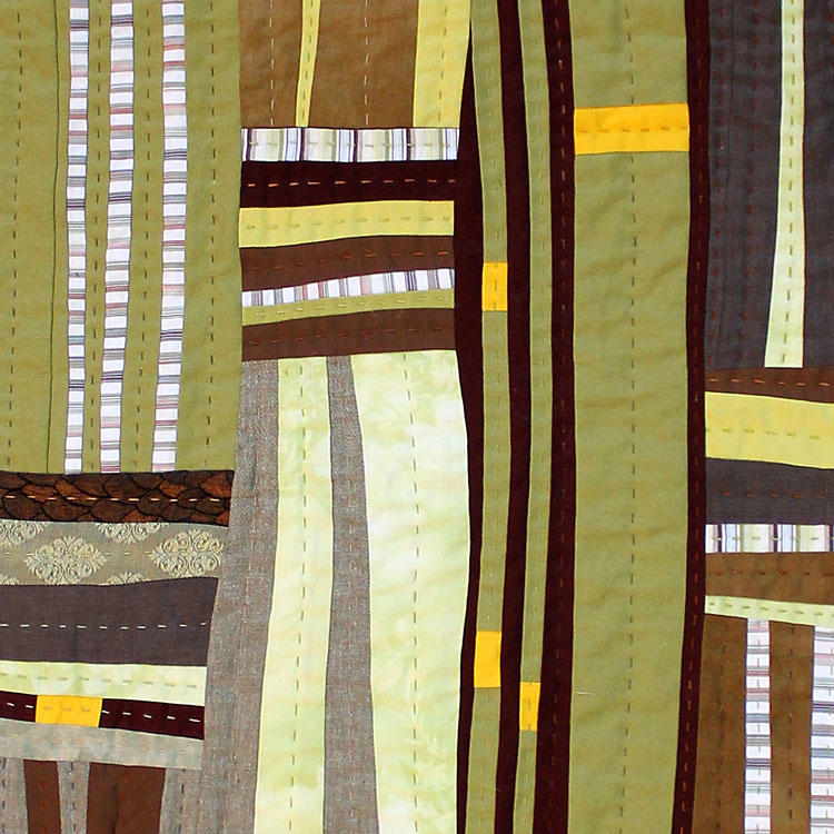 Detail image of First Daffodils Quilt