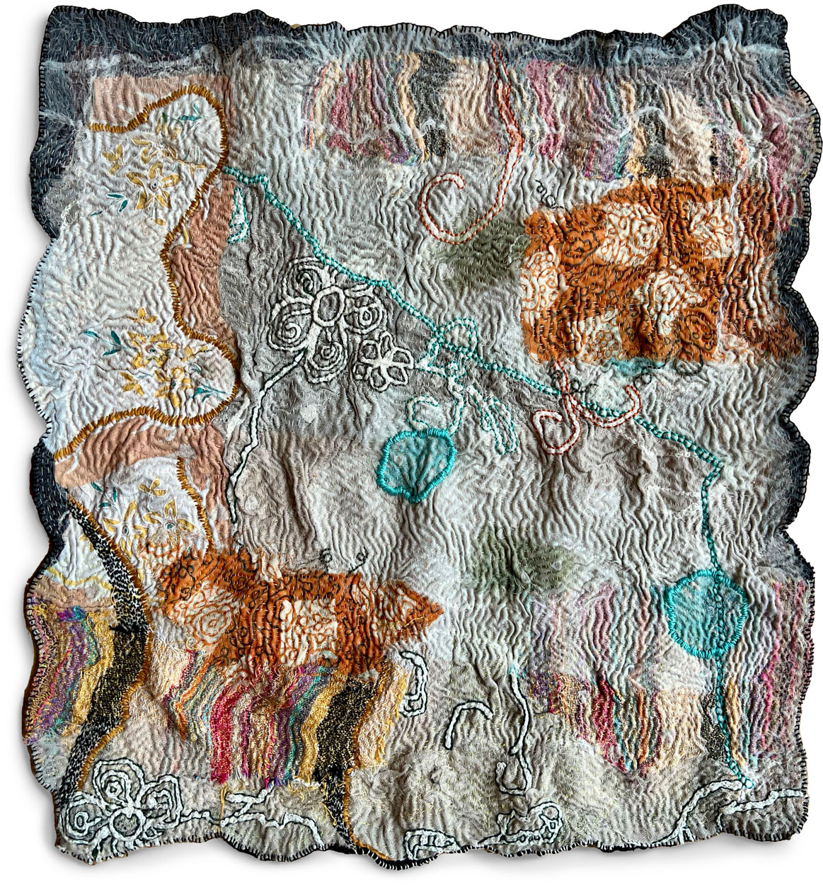 Image of The First Cut is the Hardest Embroidery by Robin Romain