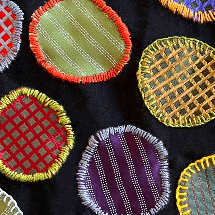 Detail image of Letting Go, Hanging On Quilt