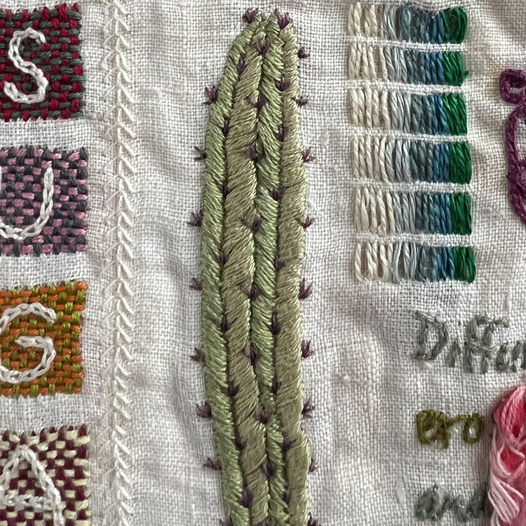 Detail image He Is Who He Is Embroidery