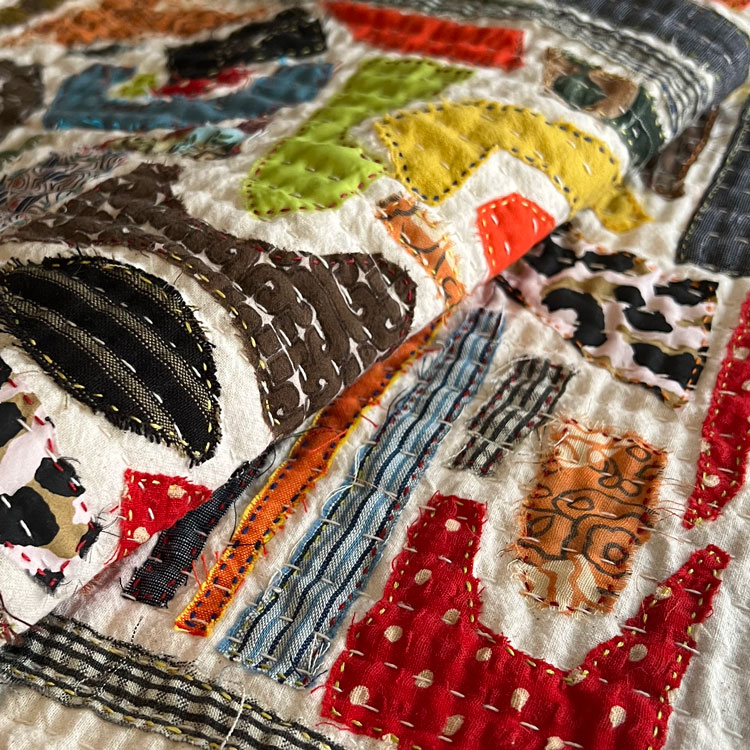 Detail image of Puzzled Quilt