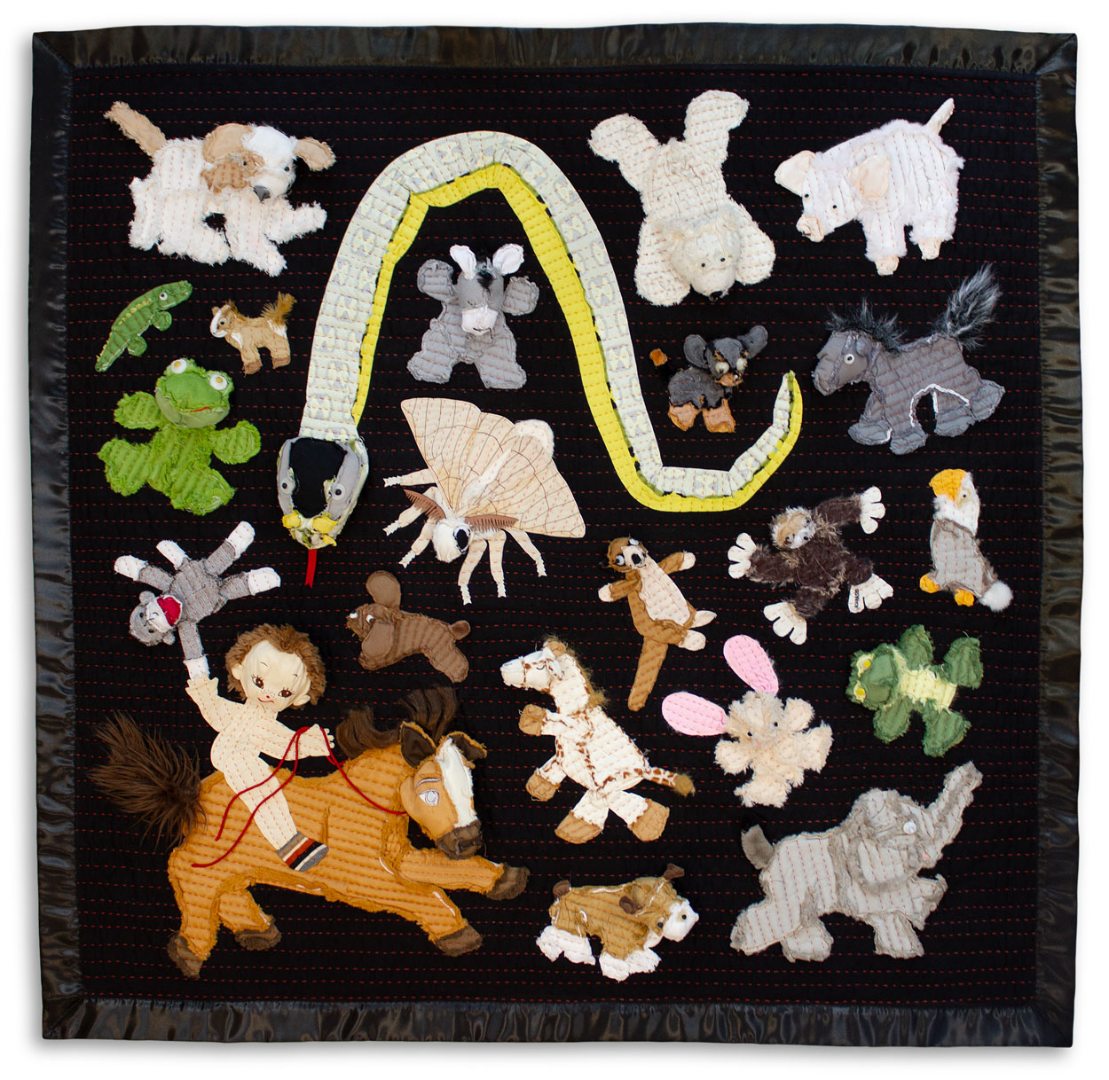 Image of Thinking About California While Swimming in the Rain Quilt by Robin Romain